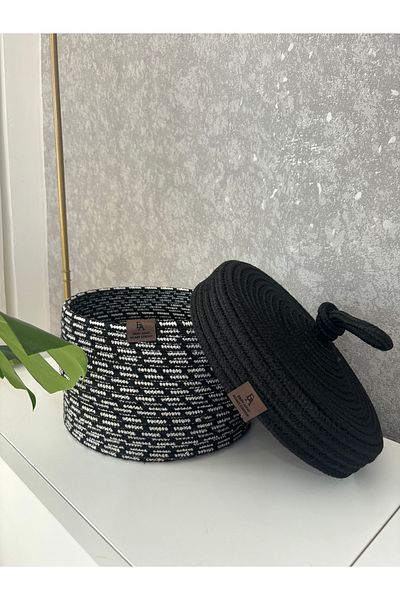 ERSU AHAT HOME DESİGN 25X15 Jute Straw Covered Clothes Woven - Multi-Purpose Bathroom and Kitchen Organizer