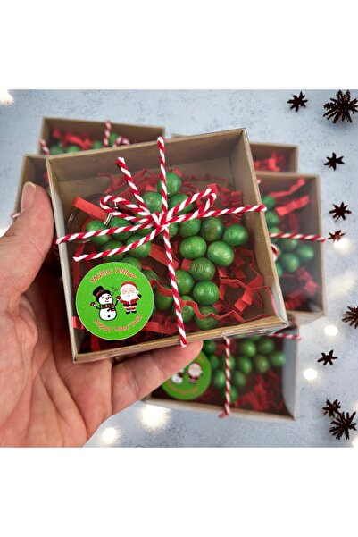 Nilgün Baymış Neva Konsept Hediyelik Yılbaşı-yeni Yıl - Hediyesi Kutulu Yeşil Ahşap Boncuk Yıldız Anahtarlık