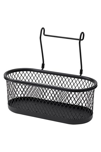 IKEA Asılır Baharat Rafı Meridyendukkan 31x16 Cm Siyah ,çelik Baharatlık