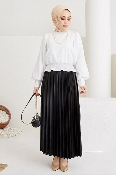 TRENDTESETTÜR ΓΥΝΑΙΚΕΙΑ ΜΑΥΡΗ ΦΟΥΣΤΑ ΜΕΕΛΑΣΤΙΚΗ