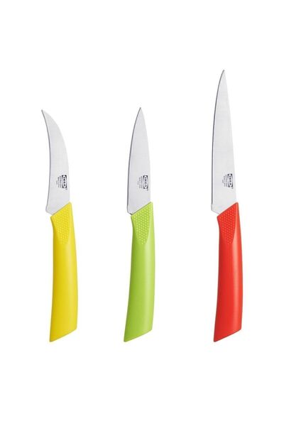 IKEA Matdoft Bıçak Seti, Çok Renkli, 3'lü