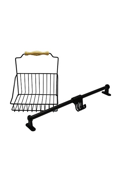 Mu Art Boxed Metal Black Basket and Hanger (4767)