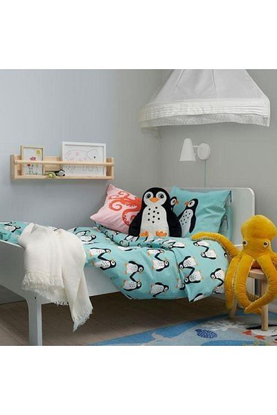IKEA Plush Toy Penguin 40X32 cm Soft Toy Black-White Cute Plush