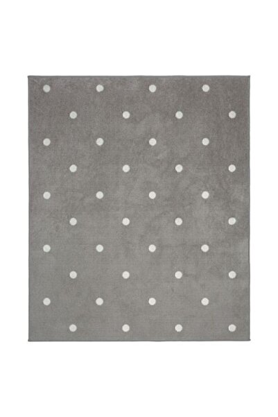 IKEA Çocuk Odası Halısı Meridyendukkan Gri-noktalı Alan: 2. Puantiyeli Halı Gri