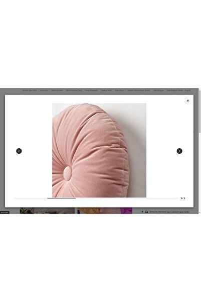 IKEA Kransborre Kırlent, Açık Pembe, 40 Cm