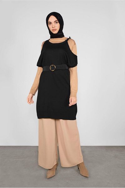 Alvina Lace-Up Kit Sweater 41038