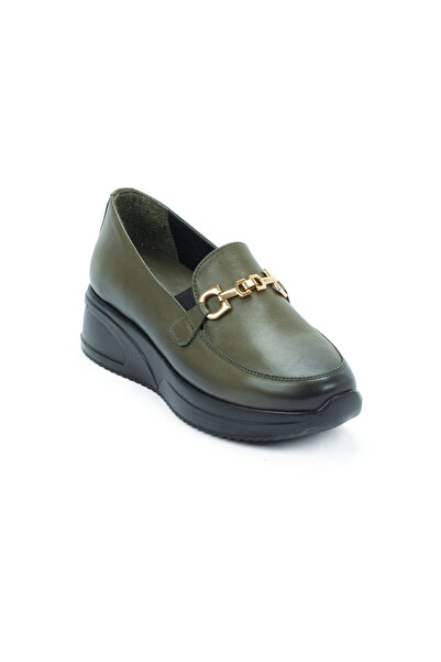 MixBrand Women's Genuine Leather Lightweight Anatomical 4.5cm Wedge Heel Casual Shoes Stewardess Shoes