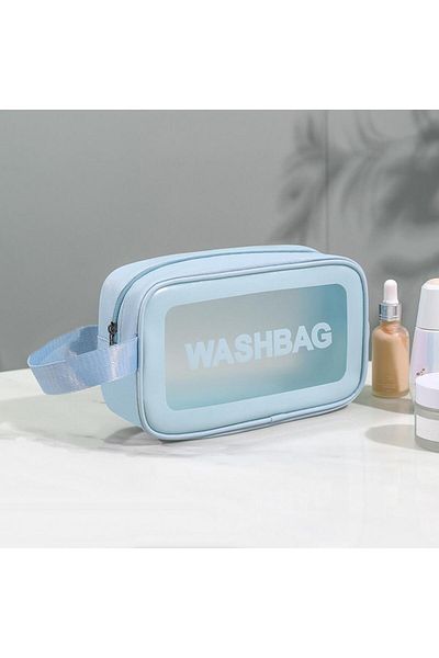 Boldy Geantă de îngrijire personală - Geantă de machiaj transparentă, impermeabilă - Geantă de călătorie pentru cosmetice impermeabilă (S)