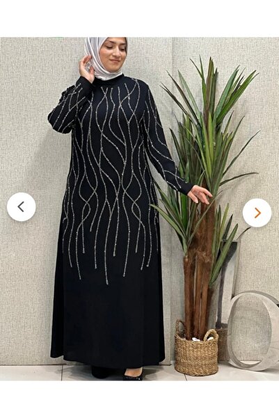 CANSIN GİYİM BÜYÜK BEDEN KREP KUMAŞ ABİYE