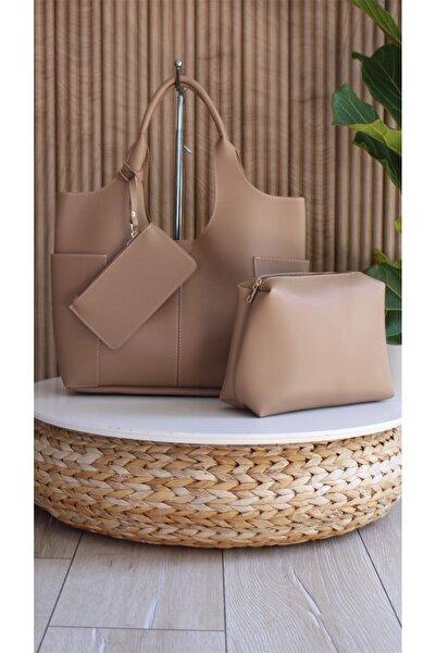 WATCHOFROYAL Women's Mink Wallet and Puppy Shoulder Bag Carla