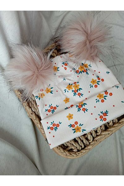 SÜSLÜ BEBİŞLER DÜNYASI Baby Children Adult Beather with Pompon