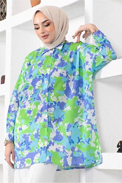 TRENDTESETTÜR ΓΥΝΑΙΚΕΙΟ ΠΟΥΚΑΜΙΣΟ ΠΡΑΣΙΝΟ (ΠΡΑΣΙΝΟ) ΜΠΑΤΙΚΟ ΜΟΝΤΕΛΟ ΠΟΥΚΑΜΙΣΟ TUNIC T 0988