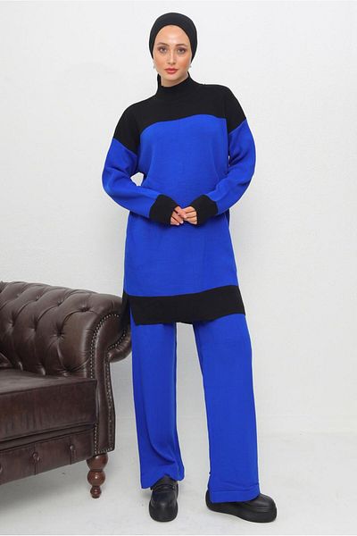 TRENDTESETTÜR ΓΥΝΑΙΚΕΙΟ ΣΕΤ ΠΑΝΤΕΛΟΝΙ ΜΕ ΣΚΟΥΡΟ ΜΠΛΕ (SAKS) ΚΟΥΦΙΟ ΓΙΑΚΑ T 1108