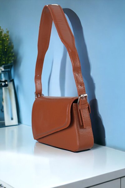 WATCHOFROYAL Γυναικεία Τσάντα Καφέ Τσάντα Ώμου με Σταυρωτό Κόψιμο Sasha