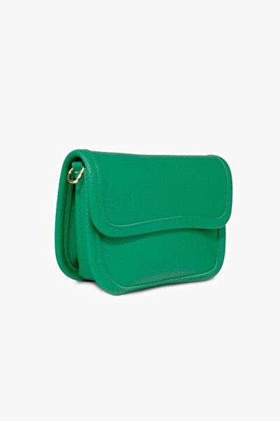 WATCHOFROYAL Women's Bag Green Shoulder Bag Patterned Vegan Leather DANNY