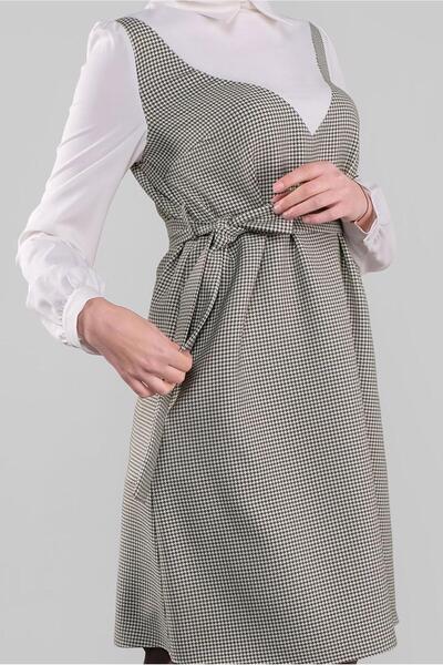 Alvina Τουνίκ με μοτίβο με ζώνη μέσης - Houndstooth 41135