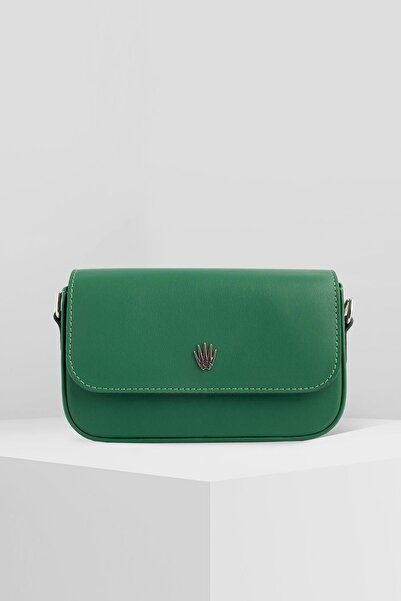 WATCHOFROYAL FLAP GREEN UNISEX HANDBAG