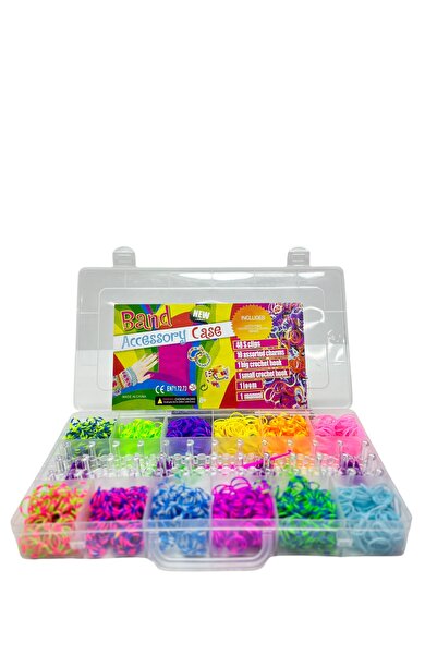 TOMBİ-X Lastik Örgü Bileklik Ve Kolye Yapma Seti - orta boy