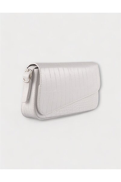 WATCHOFROYAL Women's Bag Patterned White Cross Cut Shoulder Bag Sasha