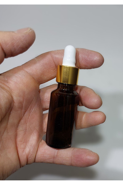 Sampex 20 Cc Cam Damlalıklı Amber Şişe [20 Cc=20ml X 50 Adet] / Ecza Şişesi /...