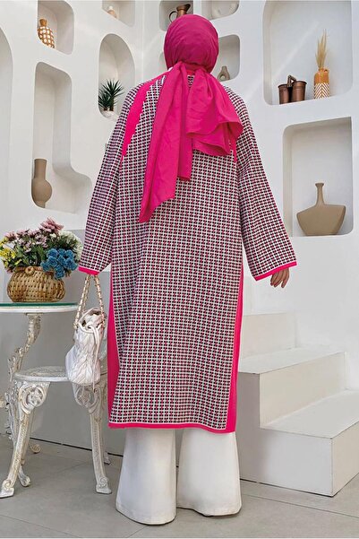 TRENDTESETTÜR ΓΥΝΑΙΚΕΙΑ ΦΟΥΣΙΑ ΠΛΕΚΤΗ ΖΑΚΑΚΙ ΜΕ ΣΧΕΔΙΟ ΚΟΥΜΠΙ 9136