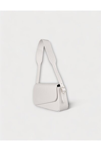 WATCHOFROYAL Women's Bag Patterned White Cross Cut Shoulder Bag Sasha