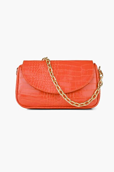 WATCHOFROYAL Geantă de umăr portocalie cu model Clara