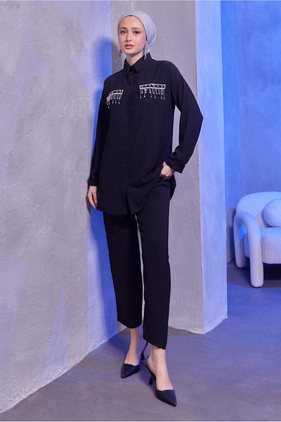 TRENDTESETTÜR ΓΥΝΑΙΚΕΙΑ ΜΑΥΡΗ ΠΕΤΡΑ ΛΕΠΤΟΜΕΡΗΣ ΚΟΣΤΟΥΜΙΑ ΠΑΝΤΕΛΟΝΙ Τ 3093