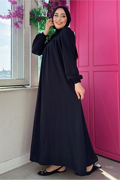 TRENDTESETTÜR Μαύρο Φόρεμα Μαμάς με Μωρό - T 6983