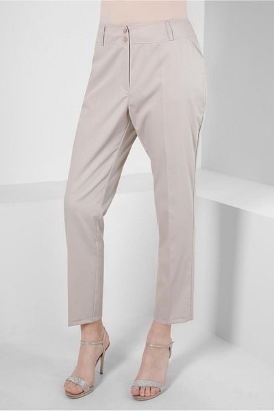 TRENDTESETTÜR Γυναικείο παντελόνι σε μπεζ χρώμα - Skinny Leg, Model T 70407