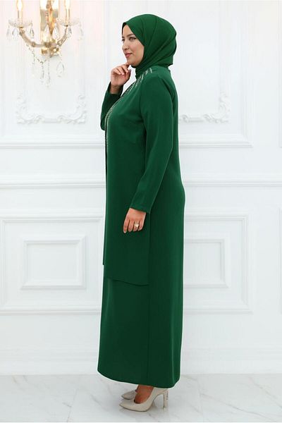 TRENDTESETTÜR ROCHIE DE SEARA DE PIATRA VERDE (EMARRUTE) pentru femei T 1921