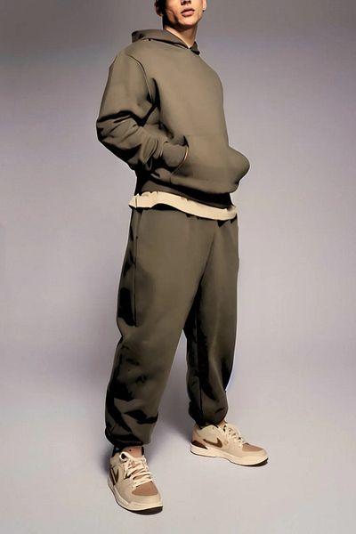 ruNadeS Men's Cotton Relaxed Fit Sweatpants Set with Doors Is Casual Style