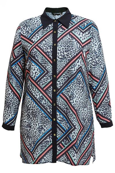 Alvina Plus Size Patterned Tunic 20407