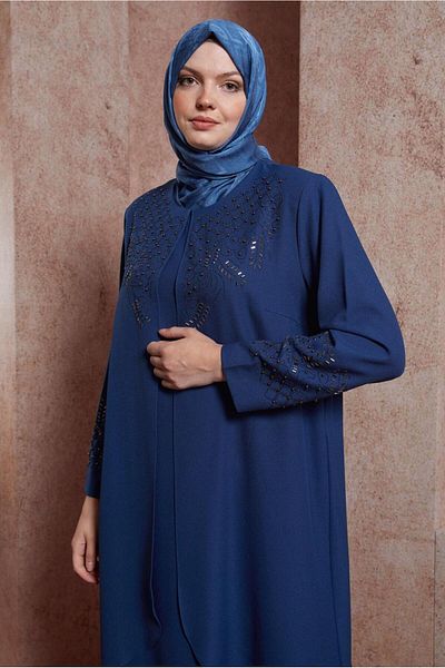 Alvina Padded Stone Detailed Dress - 20227