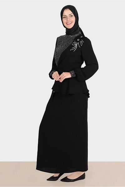 TRENDTESETTÜR Γυναικείο Σετ Φούστα Black Stone - T 30282