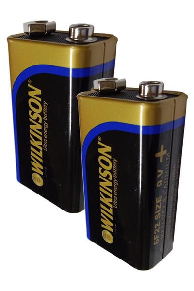 Artlantis 9 Volt Pil 2 Adet Extra Güçlü Karbon 9 Wolt Çift Başlıklı Kare Pil Oyuncak Araba Radyo Telsiz Drone