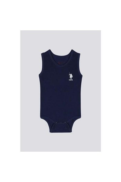 U.S. Polo Assn. قاعدة. بدلة أطفال من Polo Assn Happiness باللون الأزرق الداكن