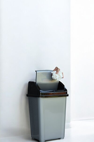 biedda Banyo Çöp Kovası 5 Litre Fantazi Kapaklı Çöp Kovası Atık Kutusu Cafe O...