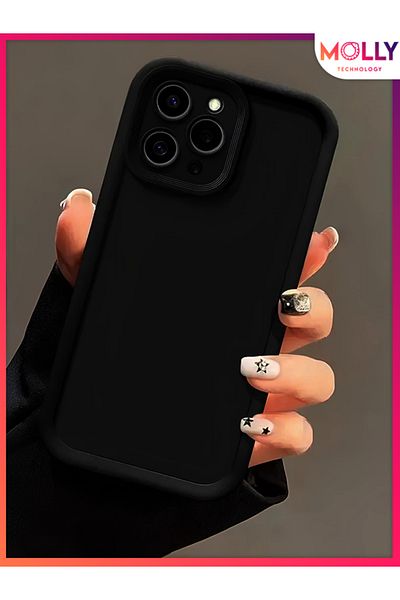 Molly جراب سيليكون سميك بحواف سوداء لهاتف Xiaomi Redmi 12