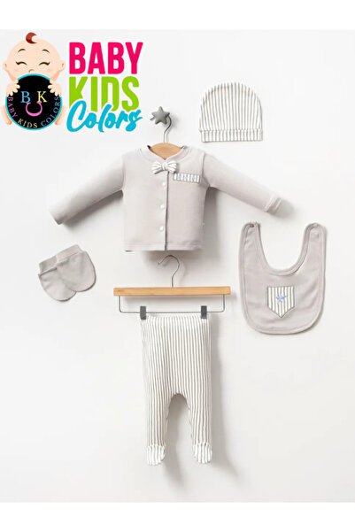 baby kids colors طقم ملابس داخلية فاخرة مخططة لحديثي الولادة من المستشفى مكون...
