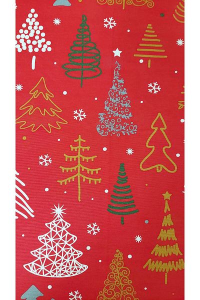 gonk Round,Christmas Patterned,Duck (Liquid Protective,Stain-Protective) Fabric,Tablecloth