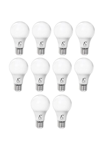 AC AYDINLATMA 15W Led Ampul 3200K Sarı Işık 10 Adet