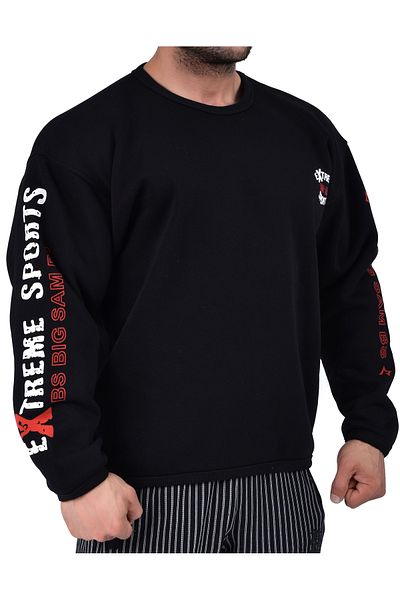 Big Sam Men's Sweatshirt, Wide Cut Winter Sports Top