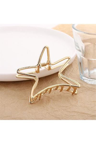 So Much Accesories So-Much Women's Metal Gold Latch Buckle Star-1