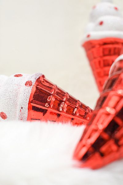 Waldern Premium Collection 3-Piece Ice Cream Christmas Ornament 10*4 cm