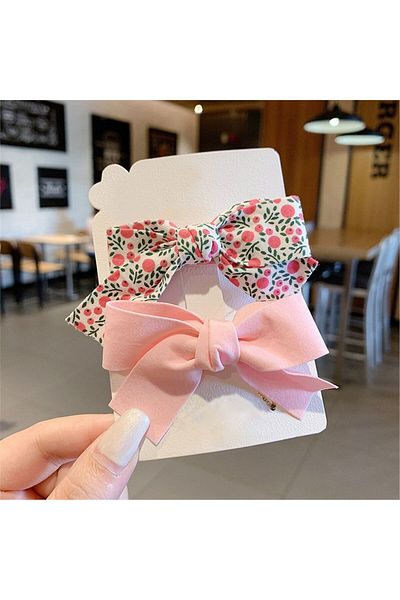 So Much Accesories So-much Women's and Children's 2-Piece Combination Bow Collar Buckle Set 7 Cm.-4