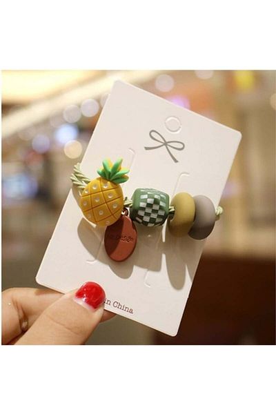 So Much Accesories So-much Summer Rubber Buckle Pineapple-7