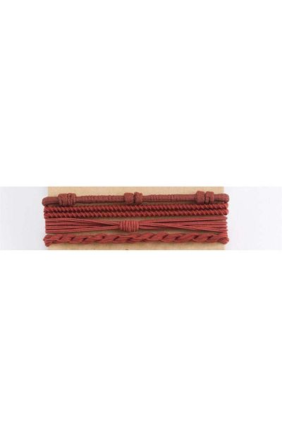 So Much Accesories So Much Claret Red 1st Class Rubber Buckle/Bracelet Set 4 PCS
