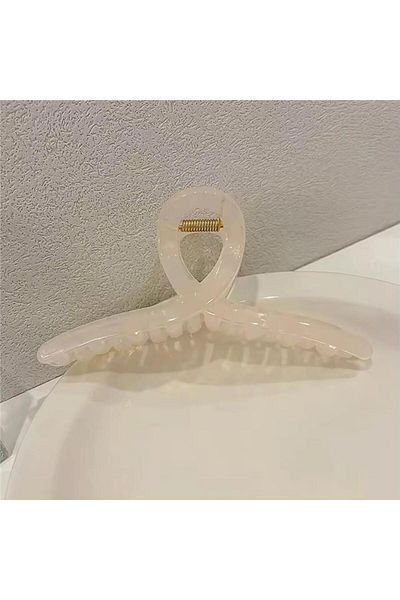 So Much Accesories Cream Color Acetate Latch Buckle