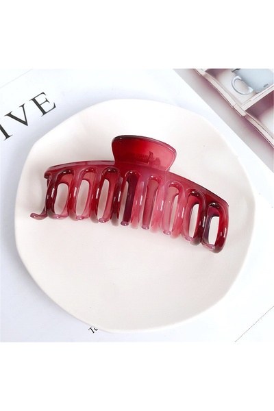 So Much Accesories Πολύ μεγάλη πολυτελής πόρπη με μάνδαλο, διάφανη-5